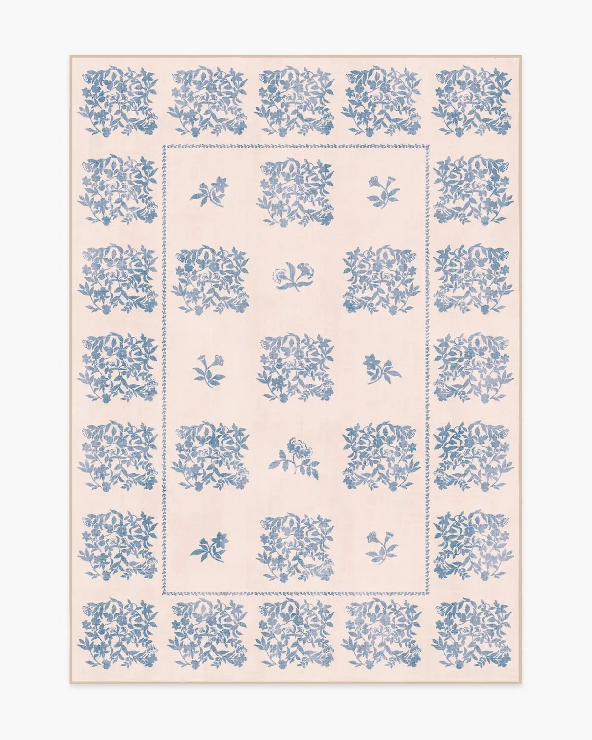 Iona Cream & Blue Rug