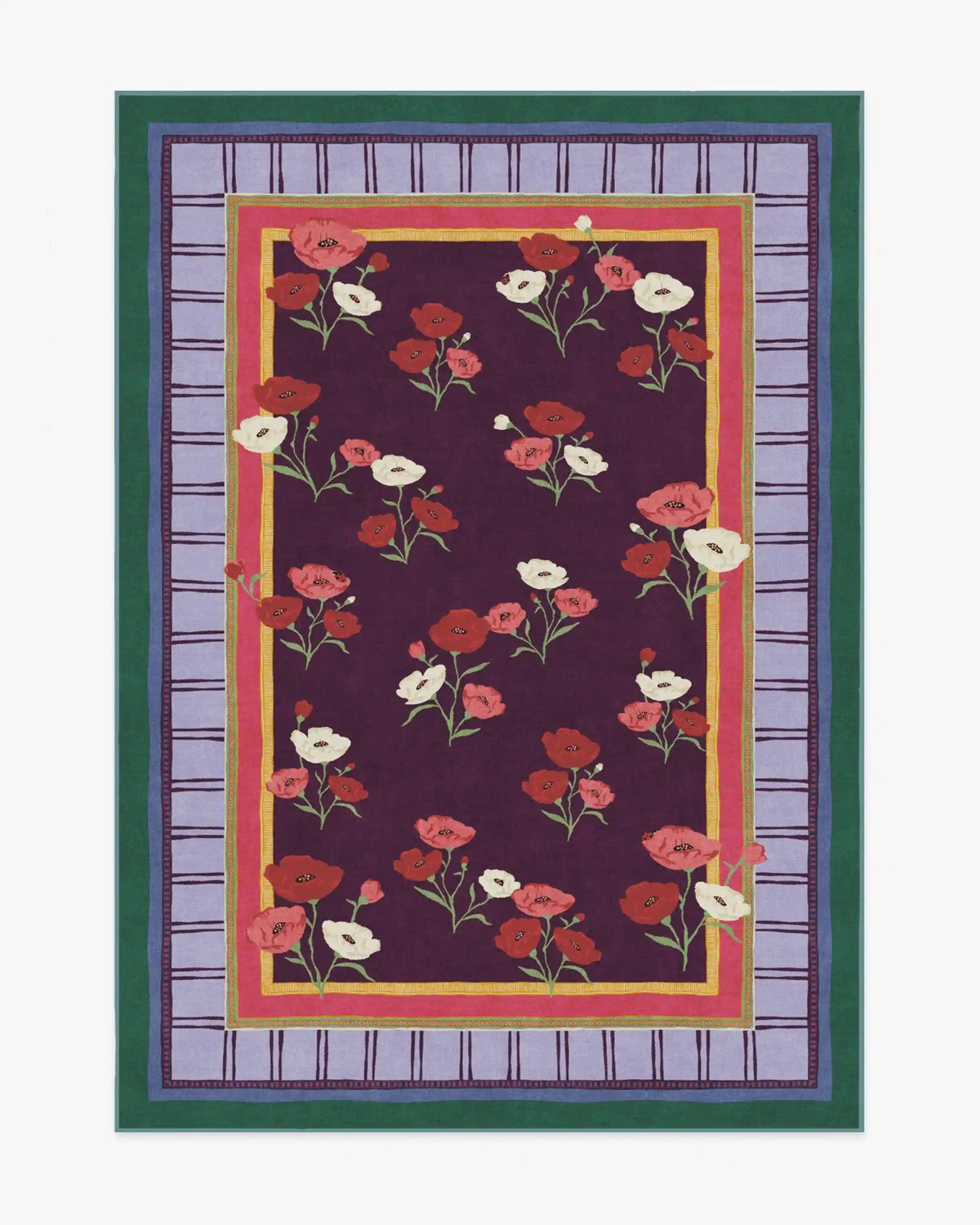 Ambroeus Royal Plum Rug by Iris Apfel