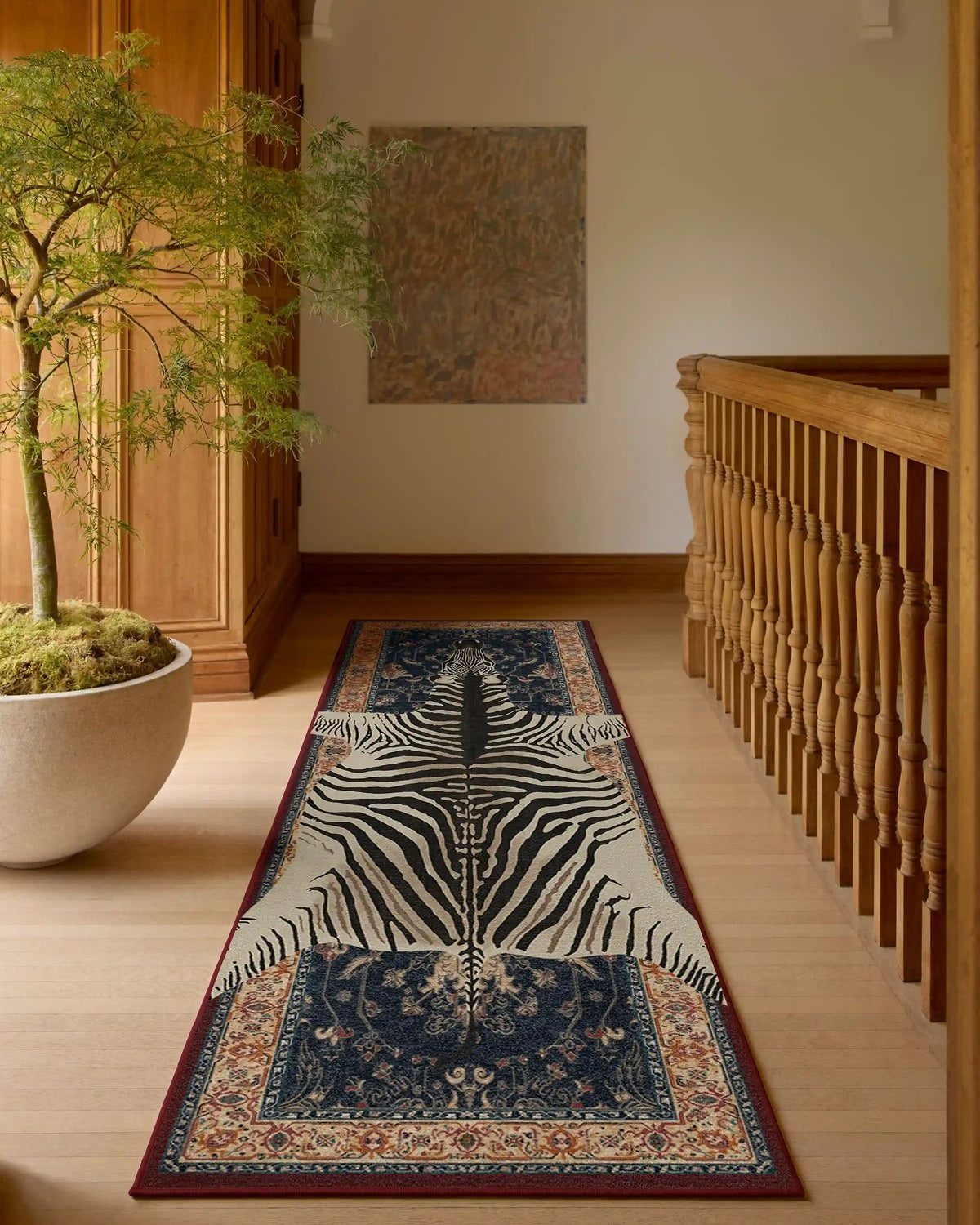 On Safari Sapphire Rug by Iris Apfel