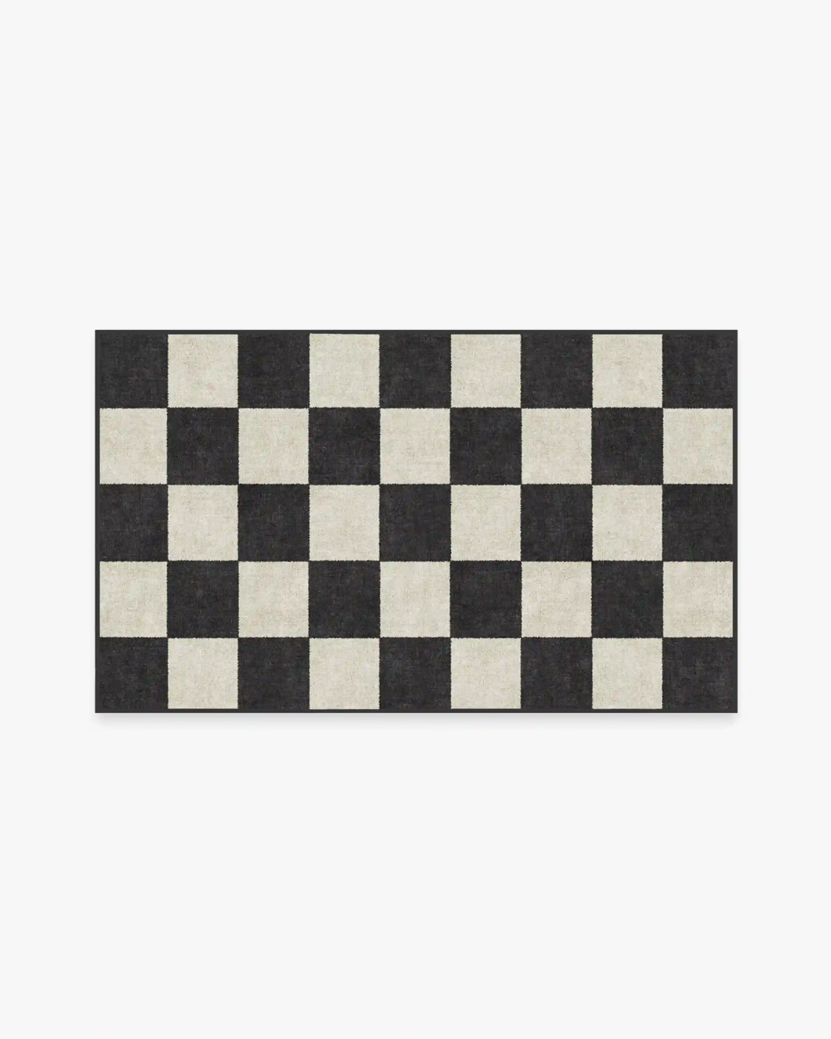 Jaque Checkered Black Rug