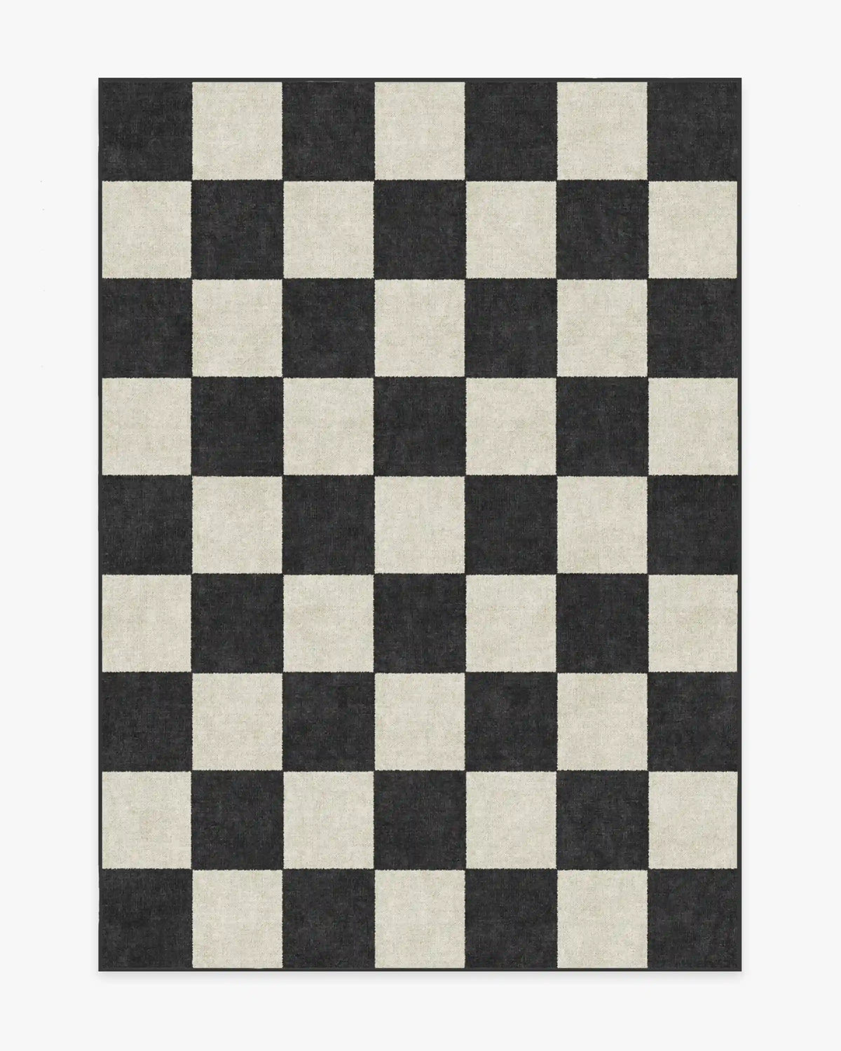 Jaque Checkered Black Rug