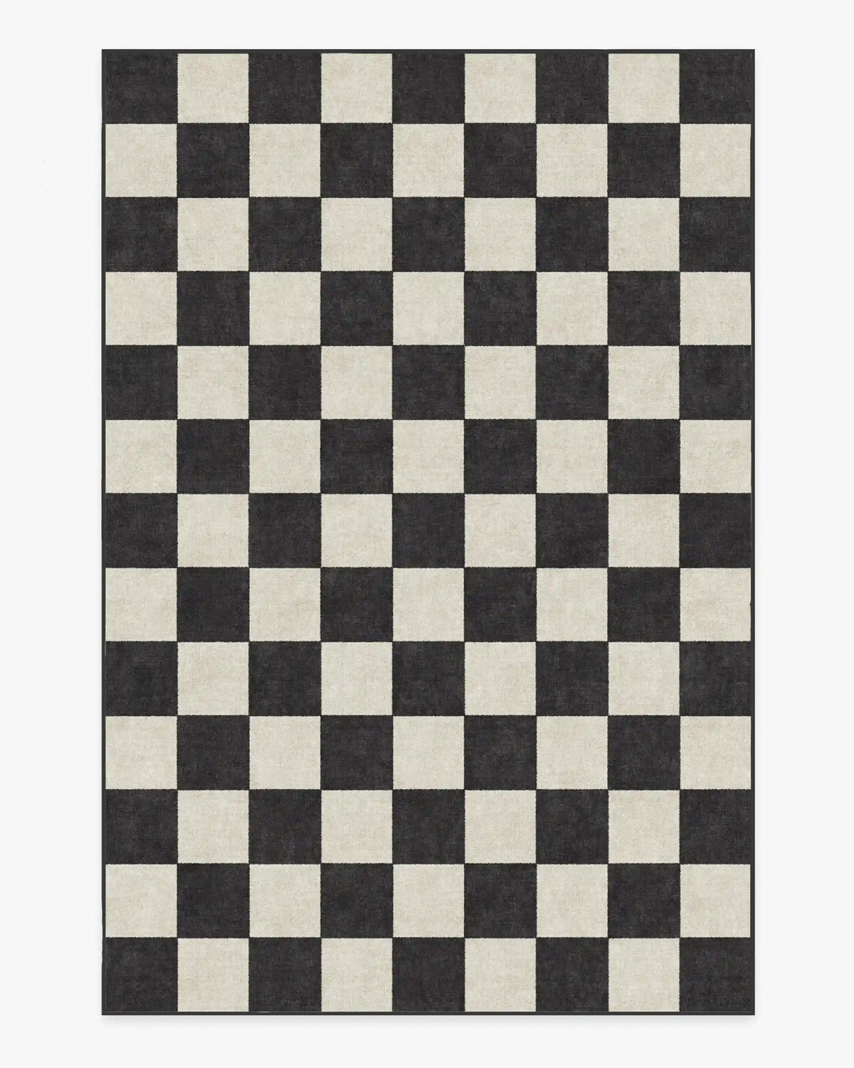 Jaque Checkered Black Rug