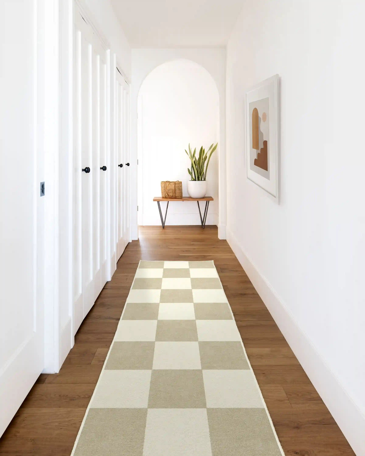Jaque Checkered Stone Rug
