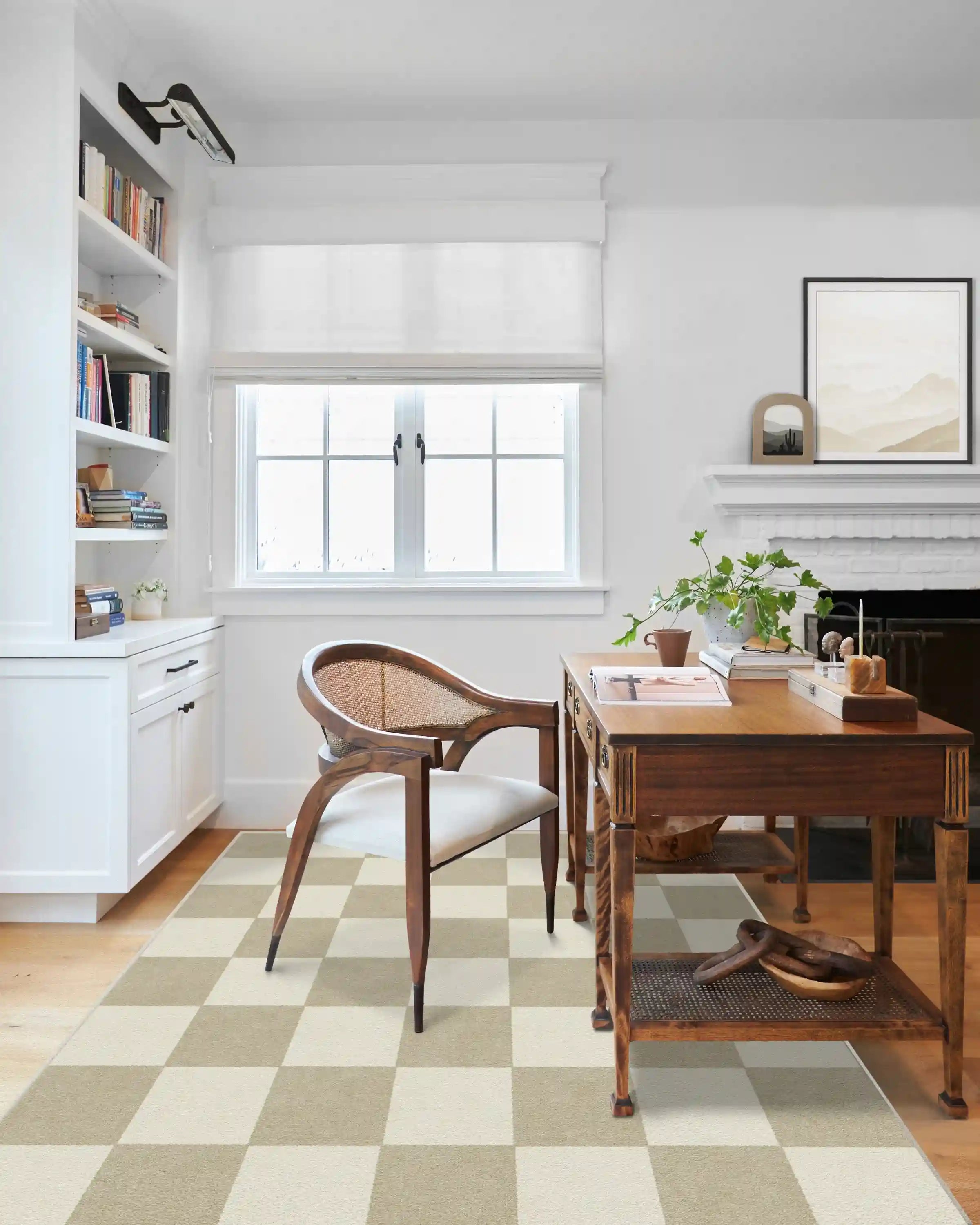 Jaque Checkered Stone Rug
