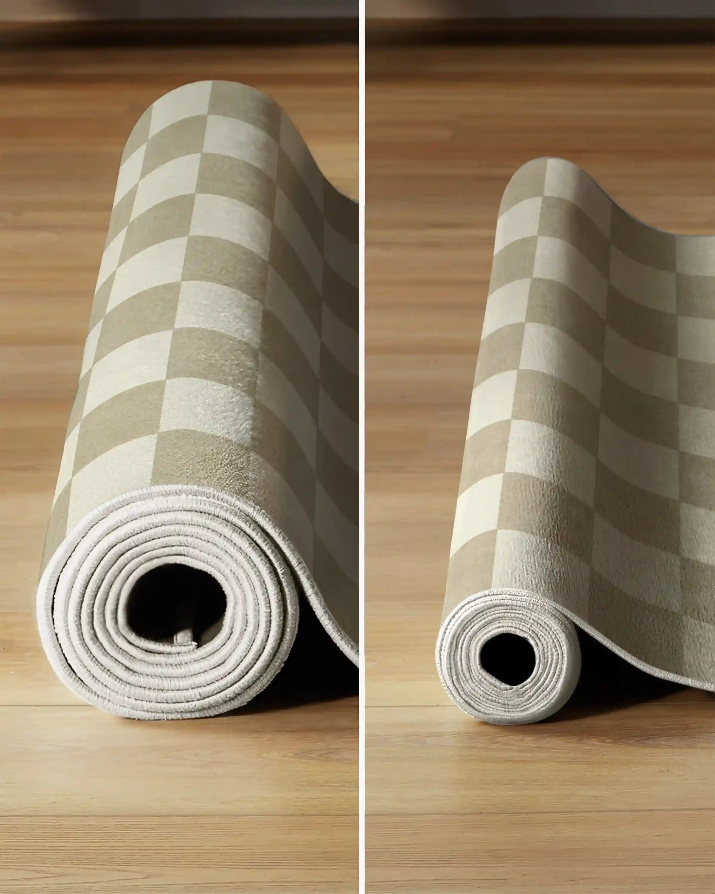 Jaque Checkered Stone Rug