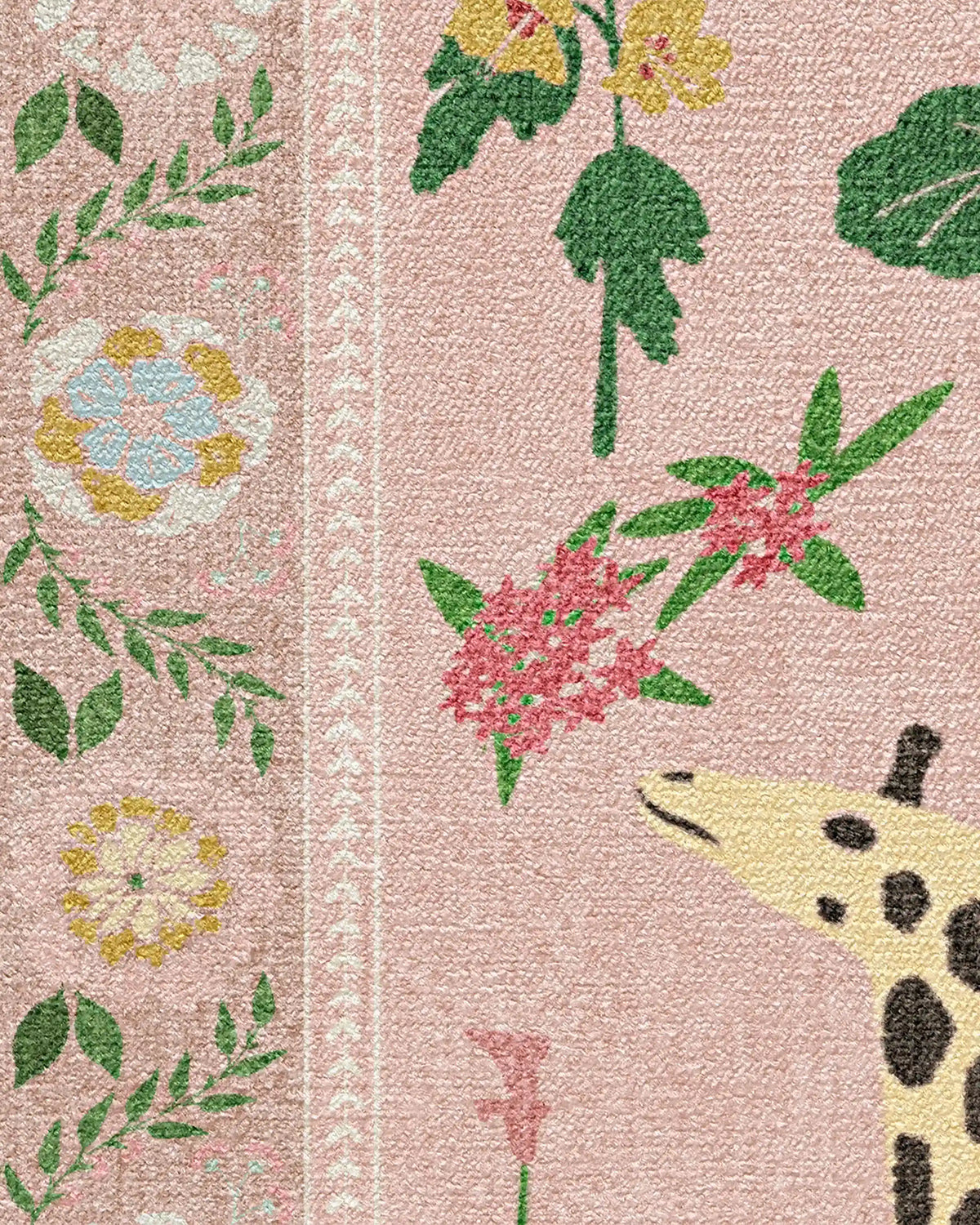 Jingle Jungle Soft Pink Rug by Iris Apfel