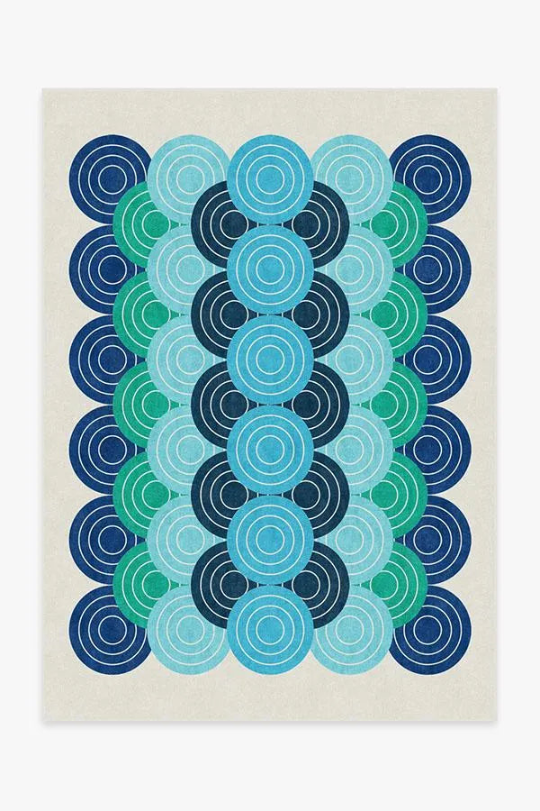 Biba Blue Green Rug by Jonathan Adler