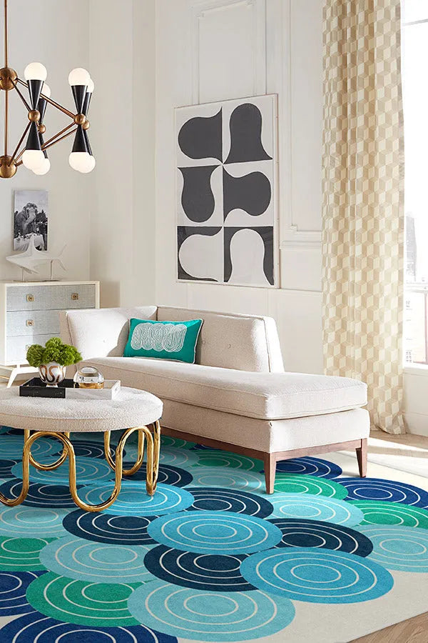 Biba Blue Green Rug by Jonathan Adler