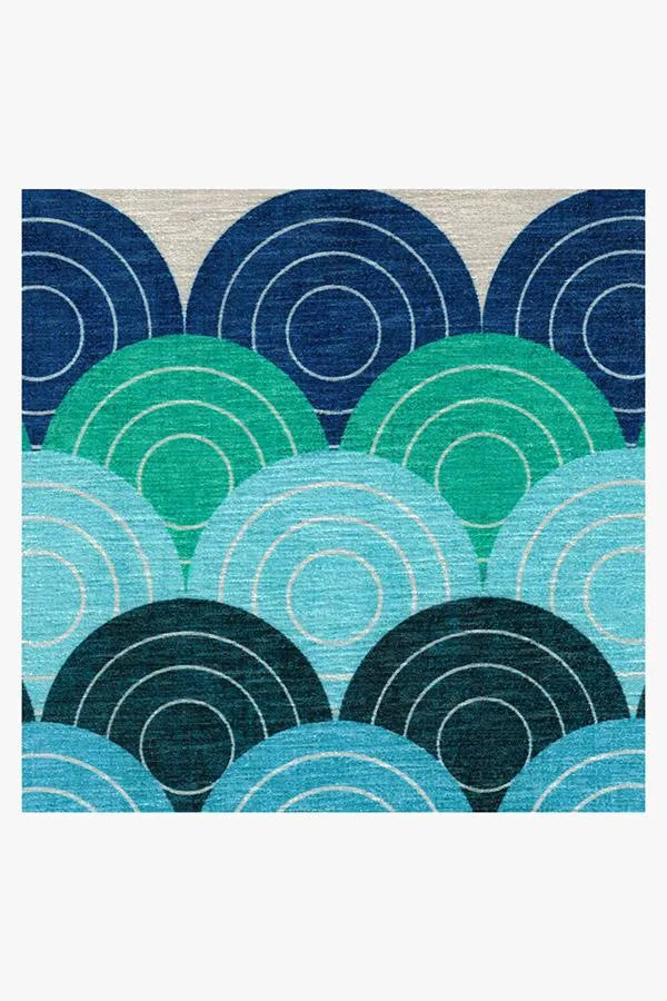 Biba Blue Green Rug by Jonathan Adler