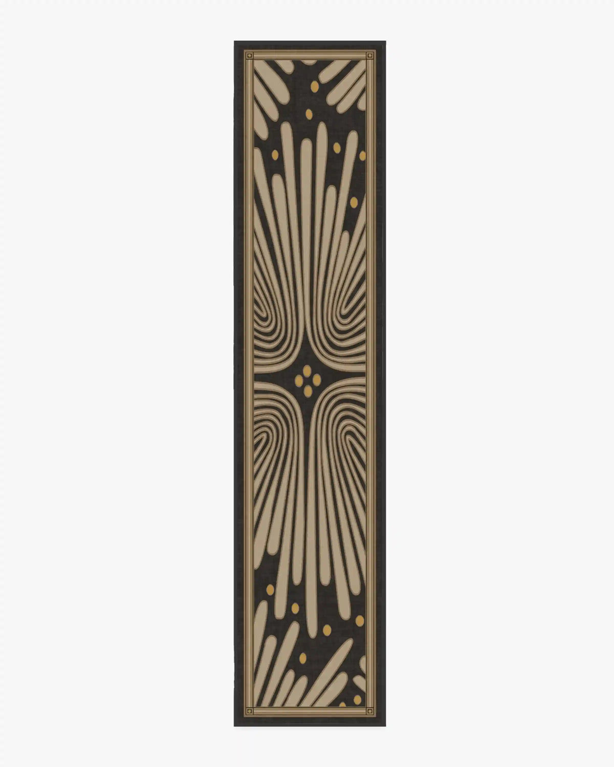 Gatsby Black & Gold Rug by Jonathan Adler