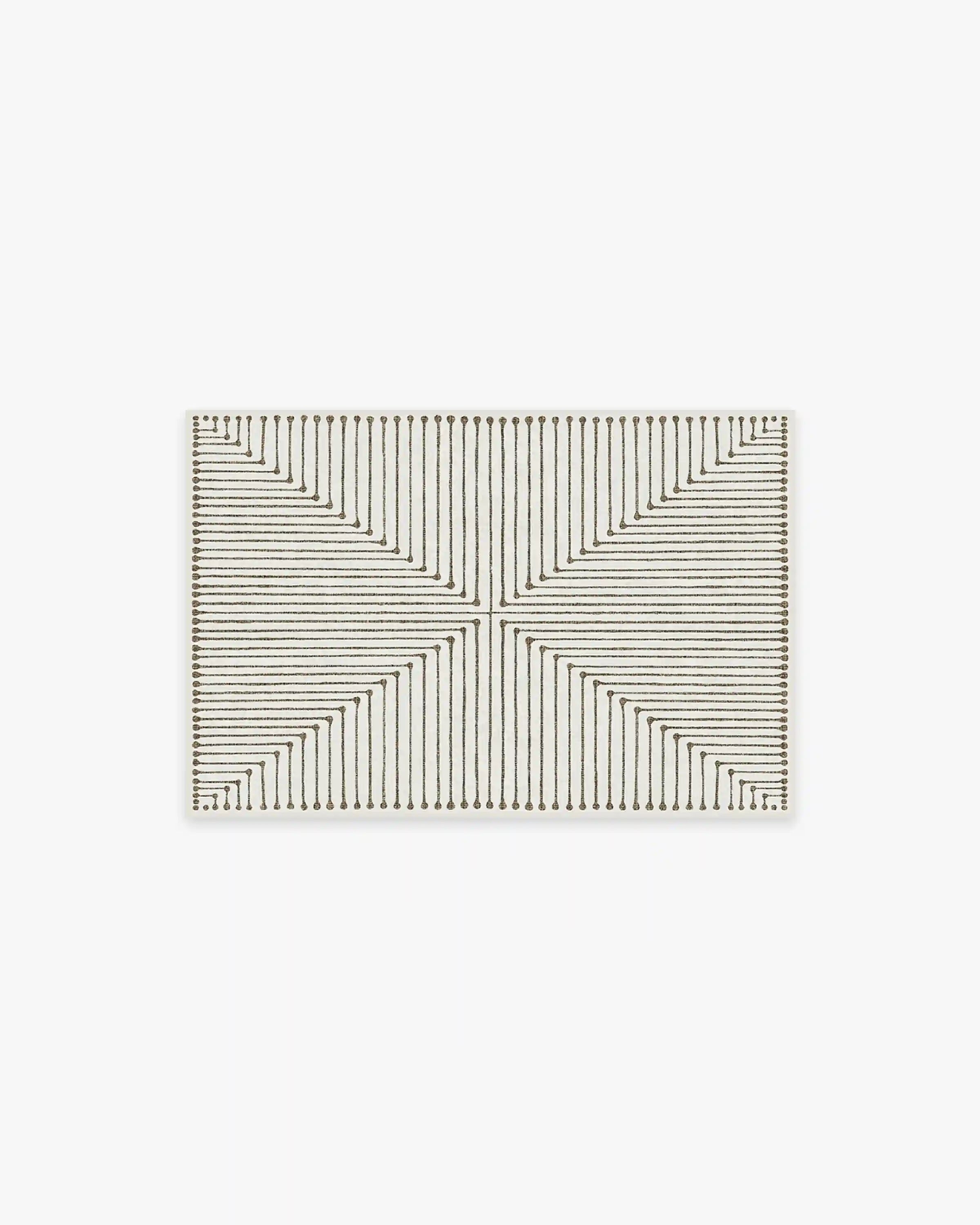 Inkdrop Camel & Ivory Rug by Jonathan Adler