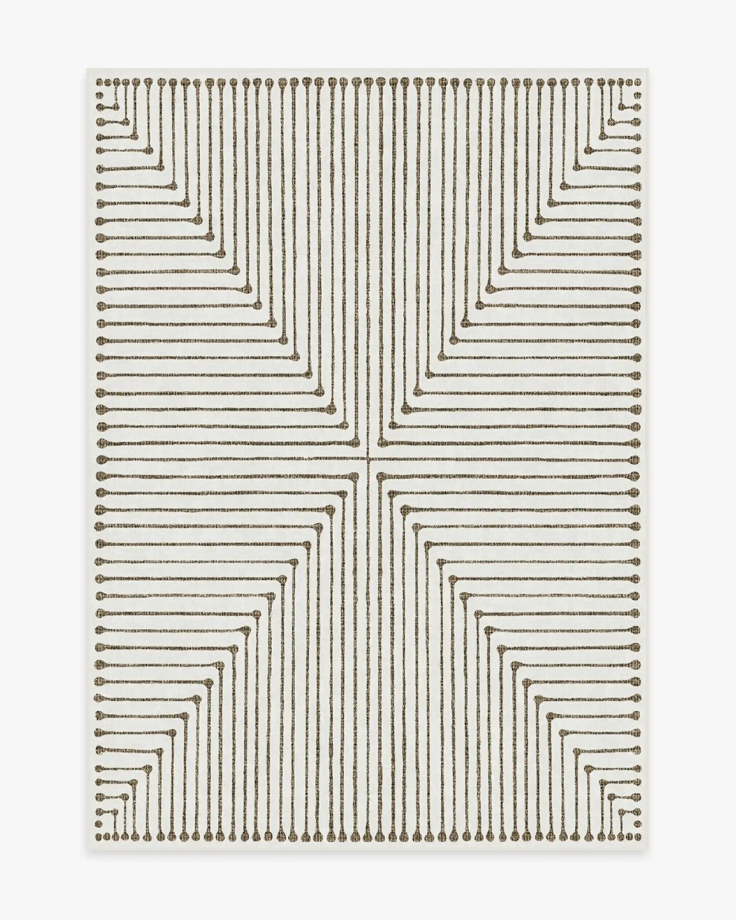 Inkdrop Camel & Ivory Rug by Jonathan Adler