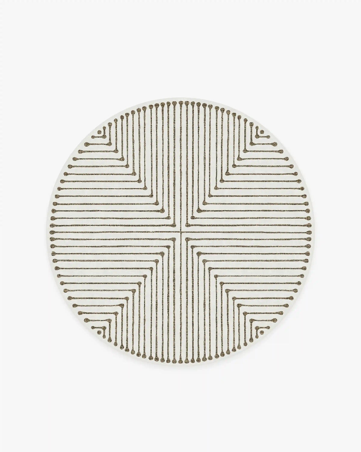 Inkdrop Camel & Ivory Rug by Jonathan Adler