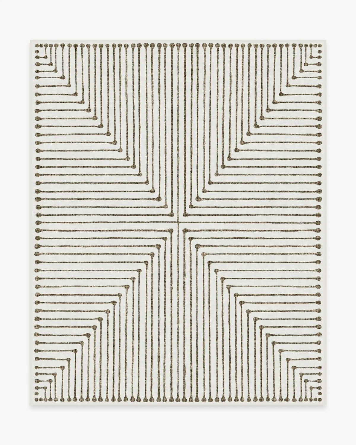 Inkdrop Camel & Ivory Rug by Jonathan Adler
