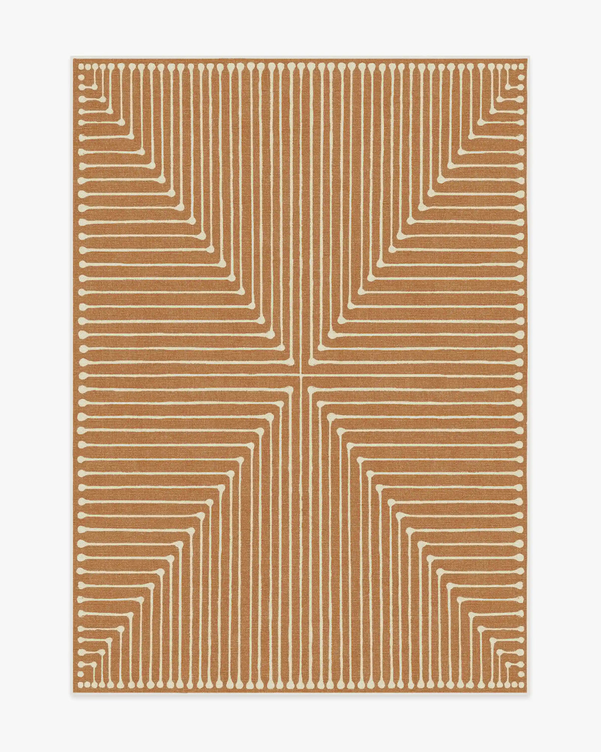 Inkdrop Copper Rug by Jonathan Adler