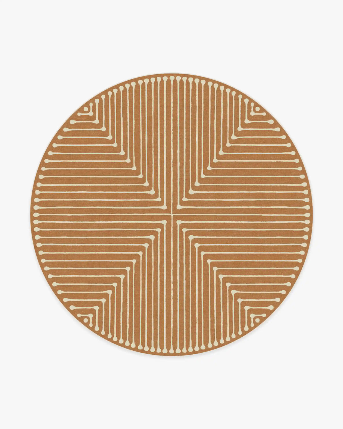 Inkdrop Copper Rug by Jonathan Adler
