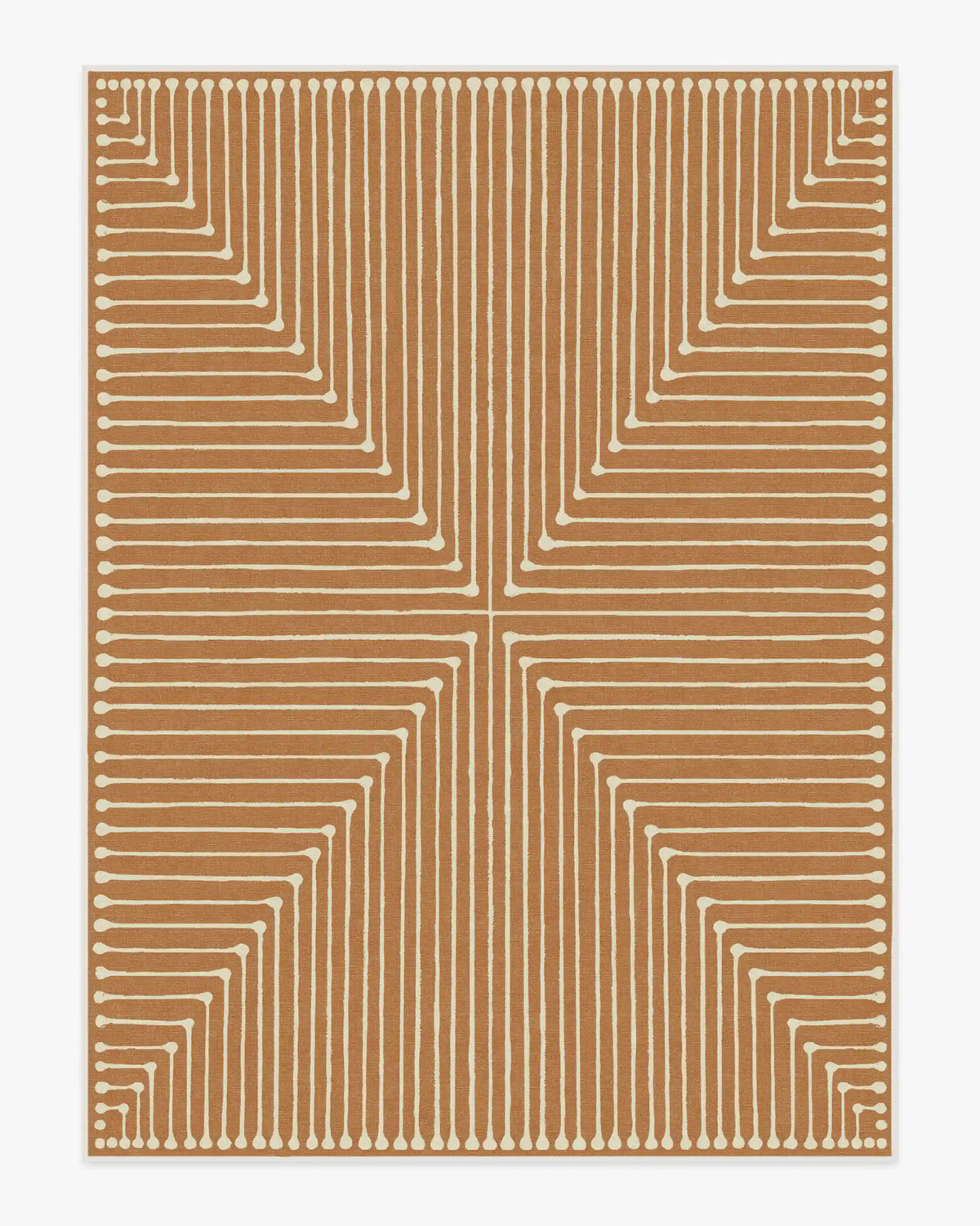 Inkdrop Copper Rug by Jonathan Adler