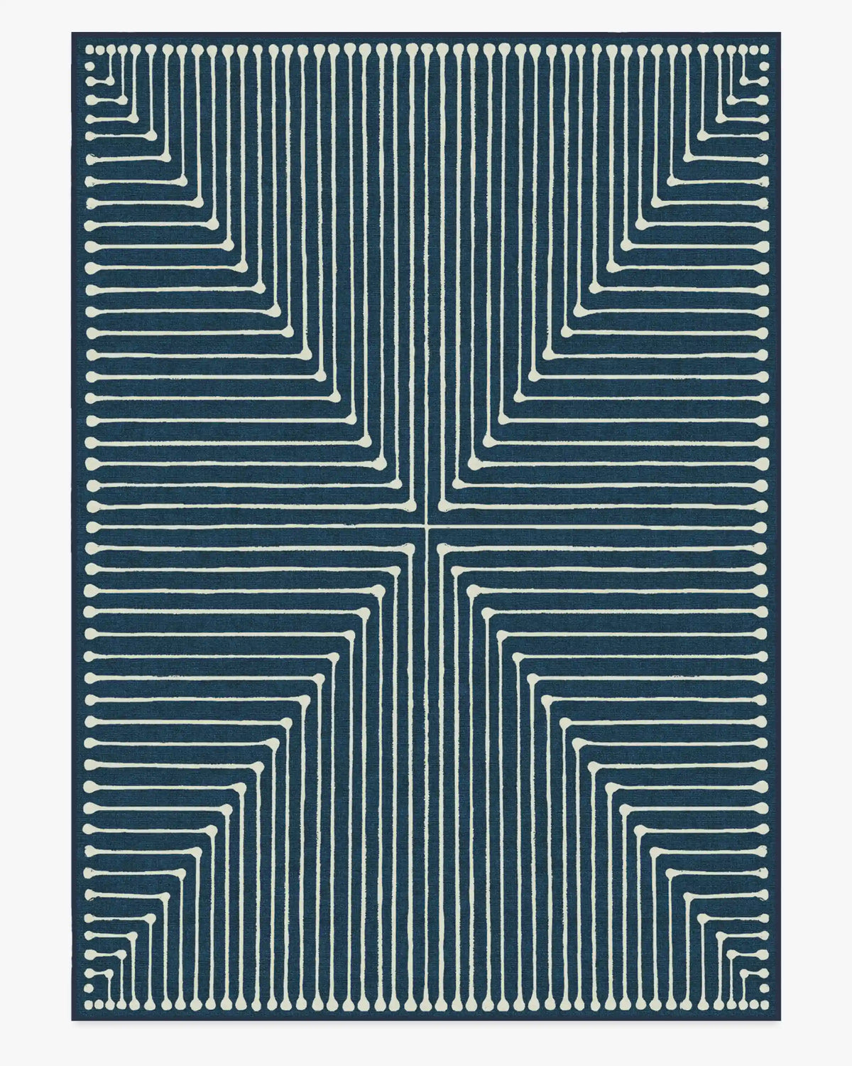 Inkdrop Lapis Blue Rug by Jonathan Adler