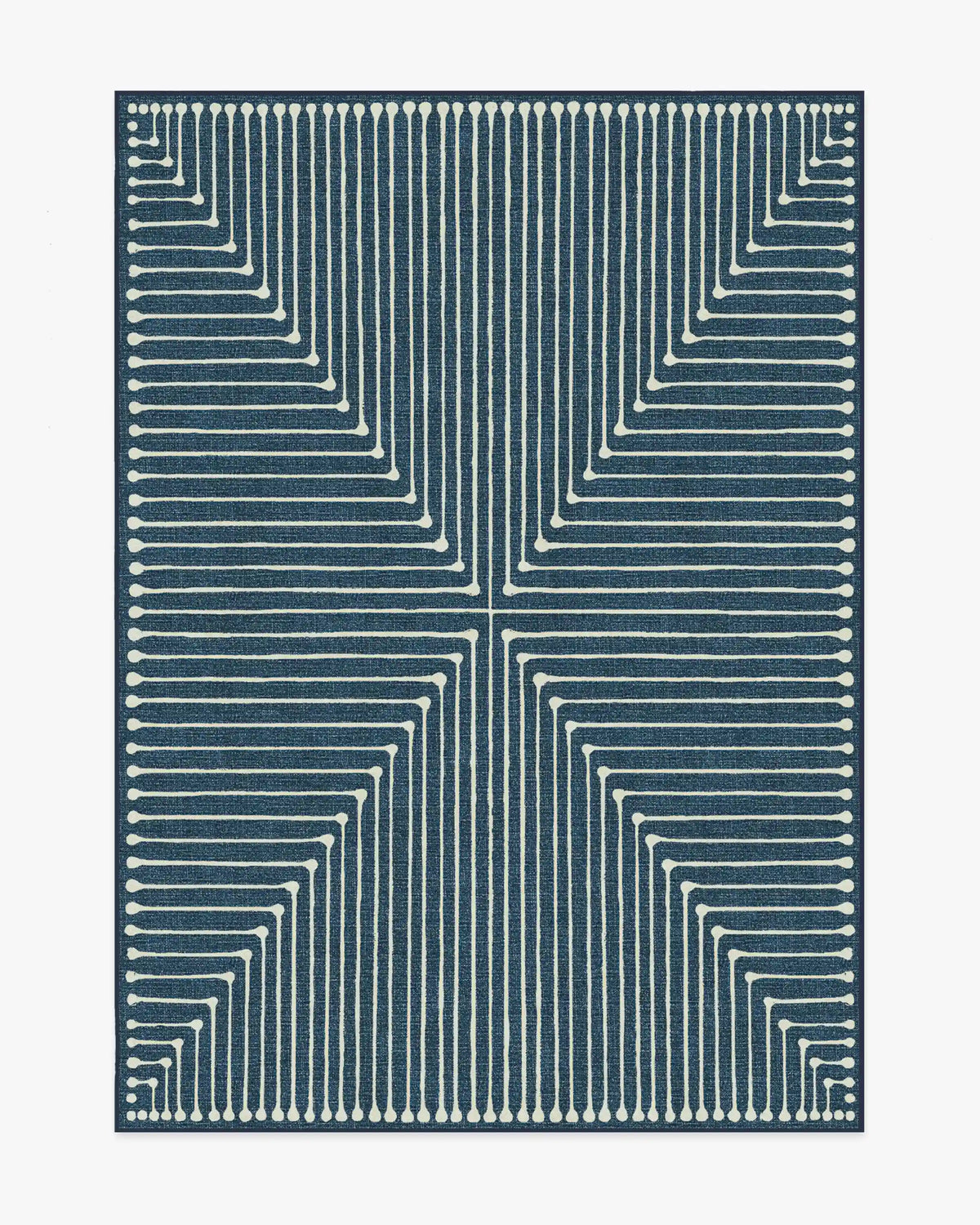 Inkdrop Lapis Blue Rug by Jonathan Adler