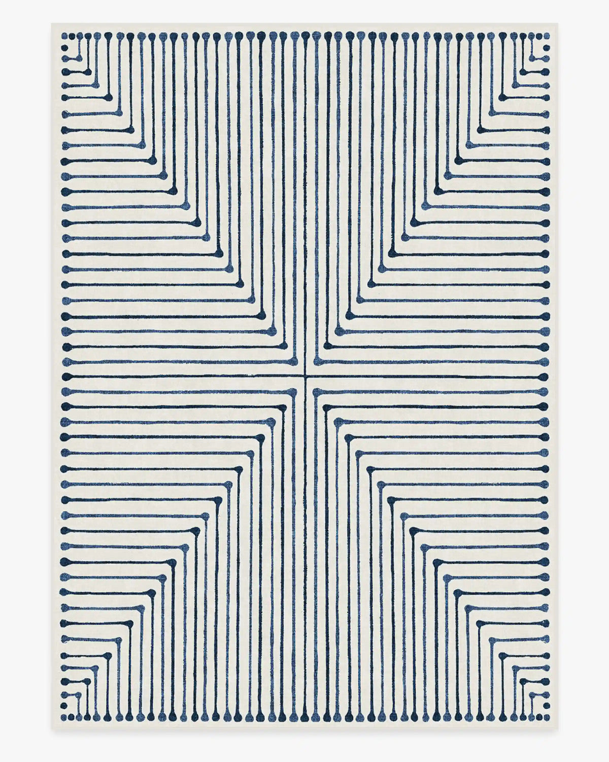 Inkdrop Slate Blue Rug by Jonathan Adler