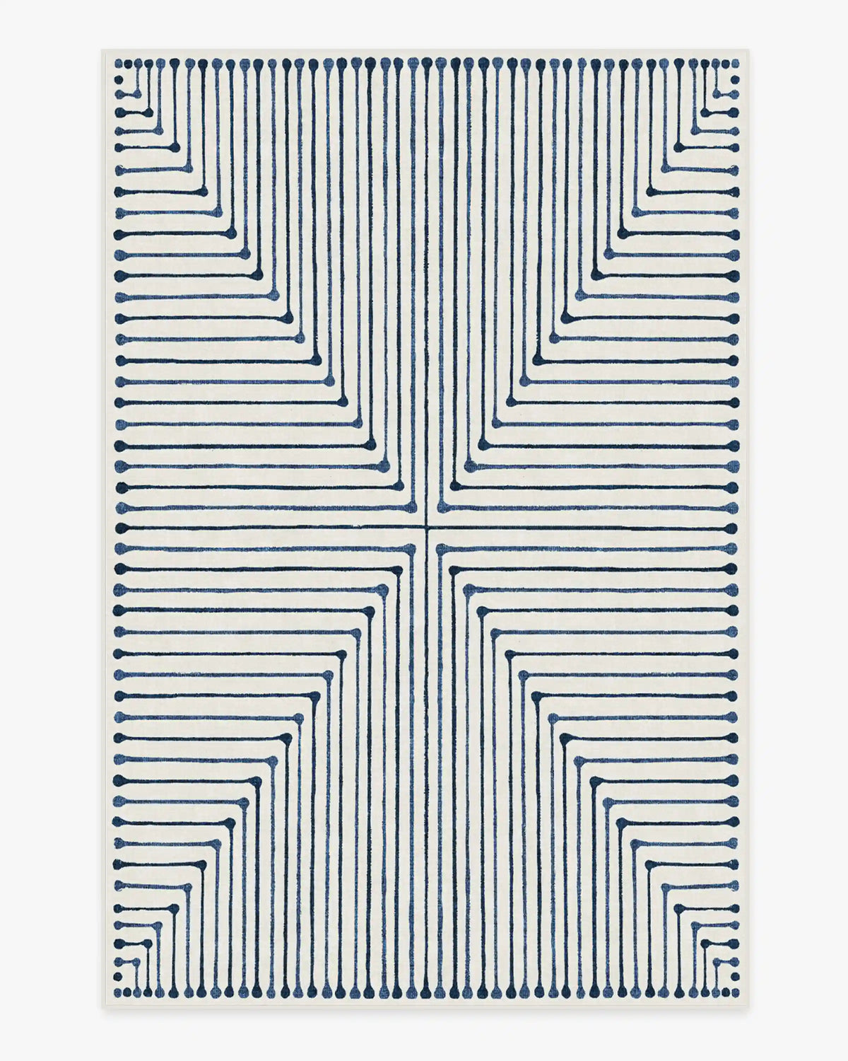Inkdrop Slate Blue Rug by Jonathan Adler