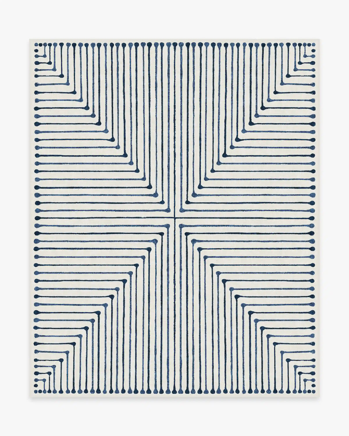 Inkdrop Slate Blue Rug by Jonathan Adler