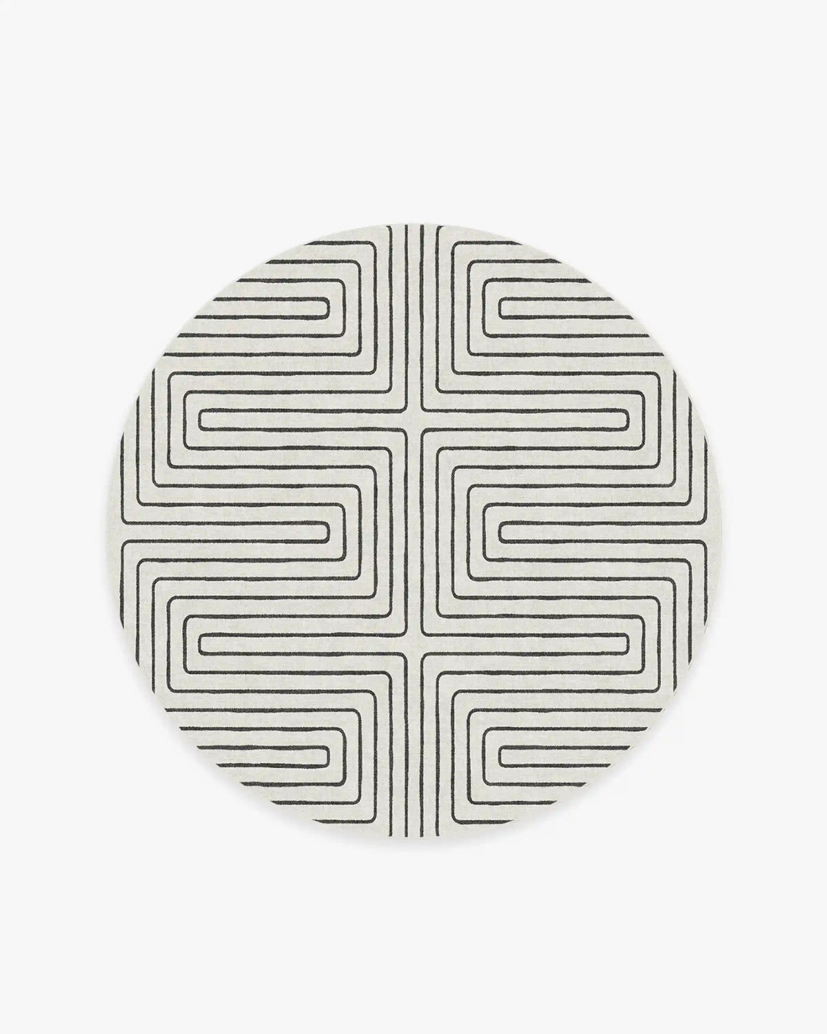 Labyrinth Black & Ivory Rug by Jonathan Adler