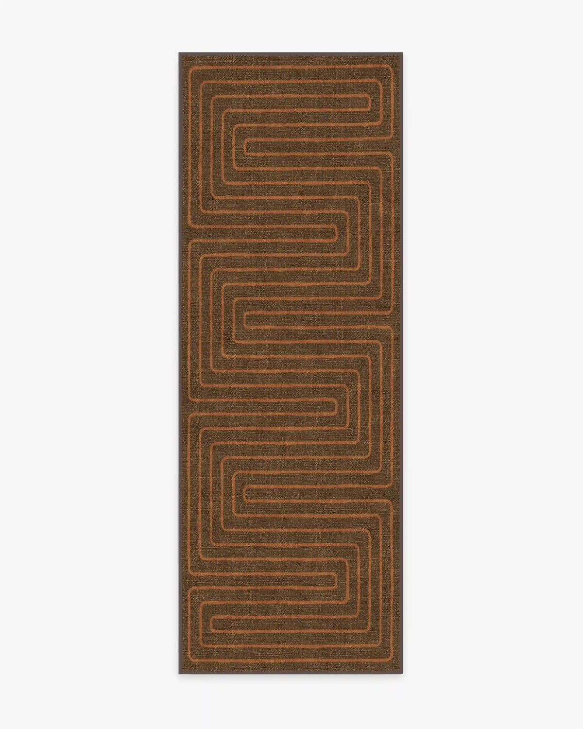 Labyrinth Brown & Orange Rug by Jonathan Adler