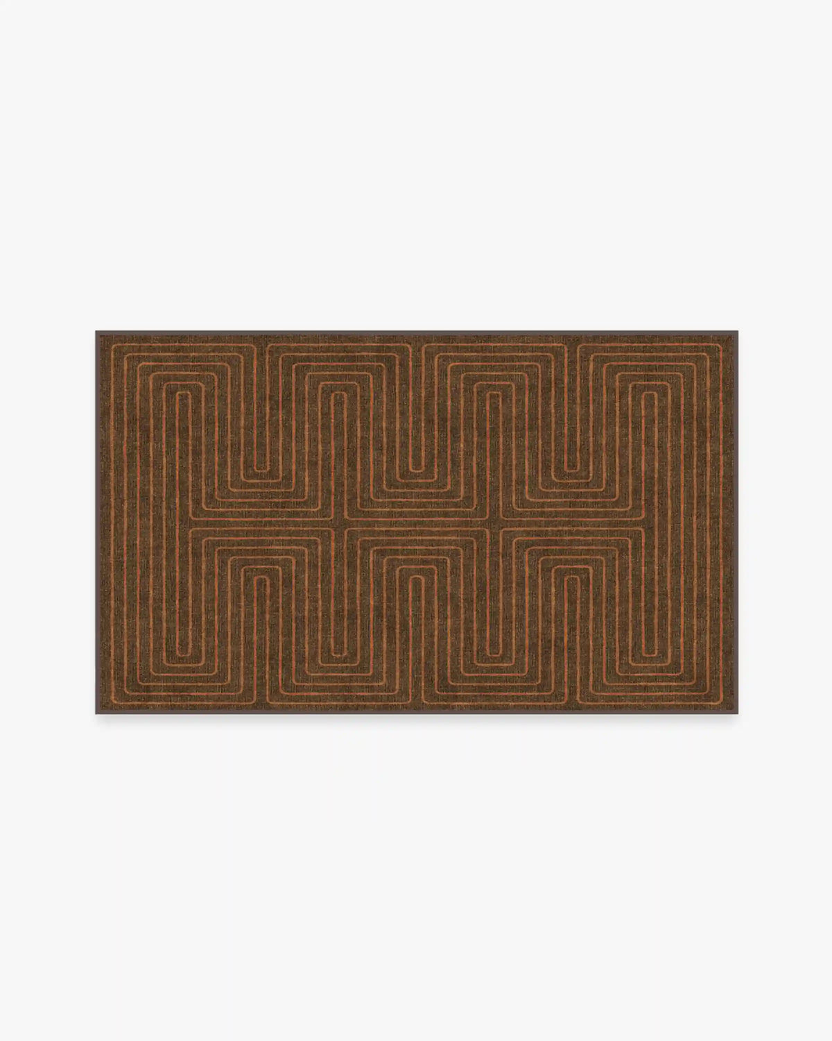 Labyrinth Brown & Orange Rug by Jonathan Adler