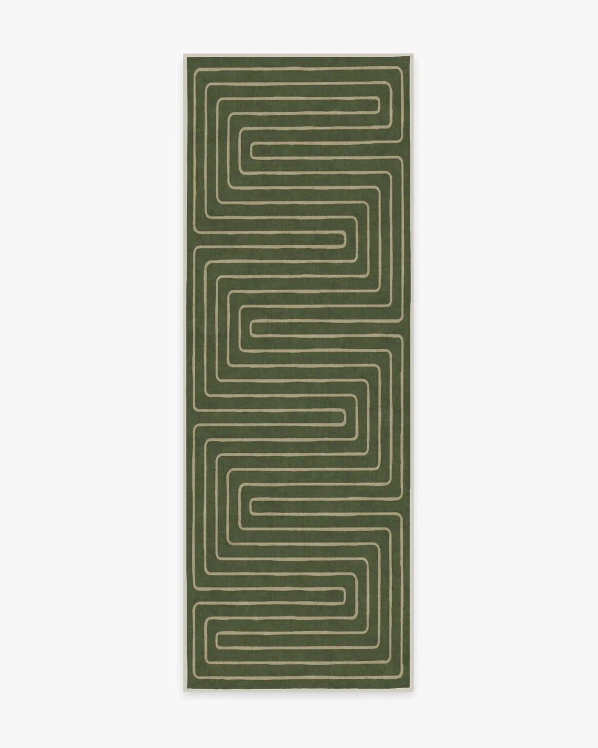 Labyrinth Fern Green Rug by Jonathan Adler