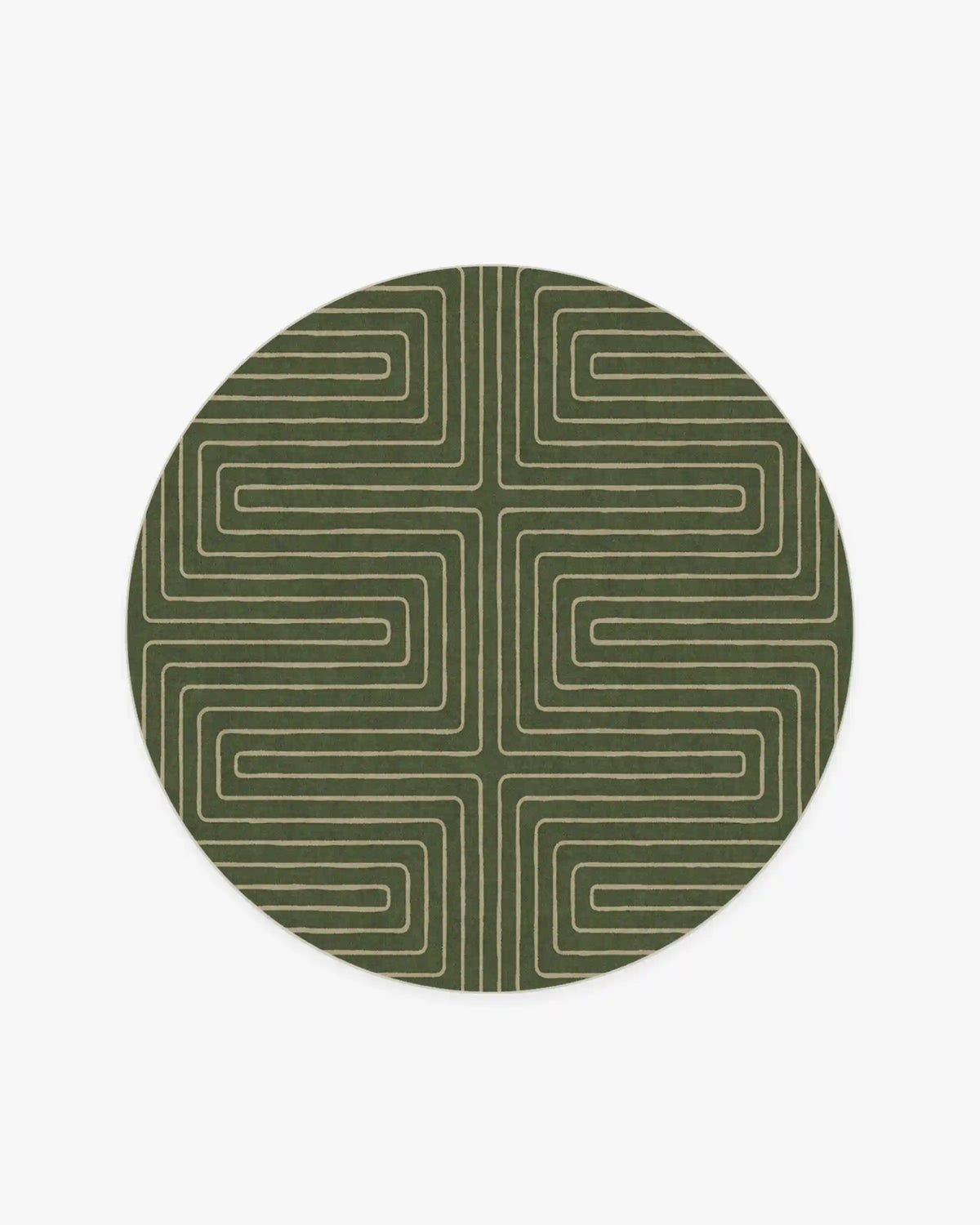 Labyrinth Fern Green Rug by Jonathan Adler