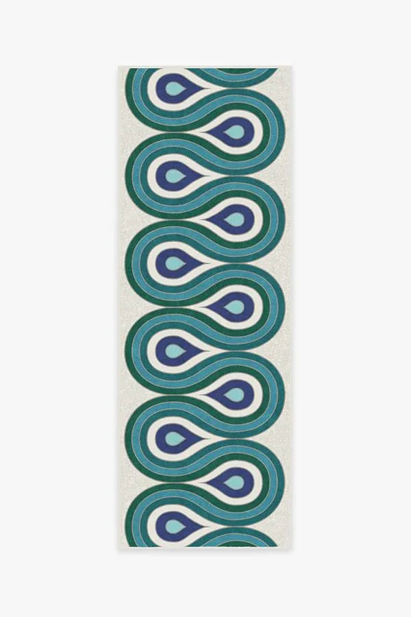 Milano Peacock Rug by Jonathan Adler