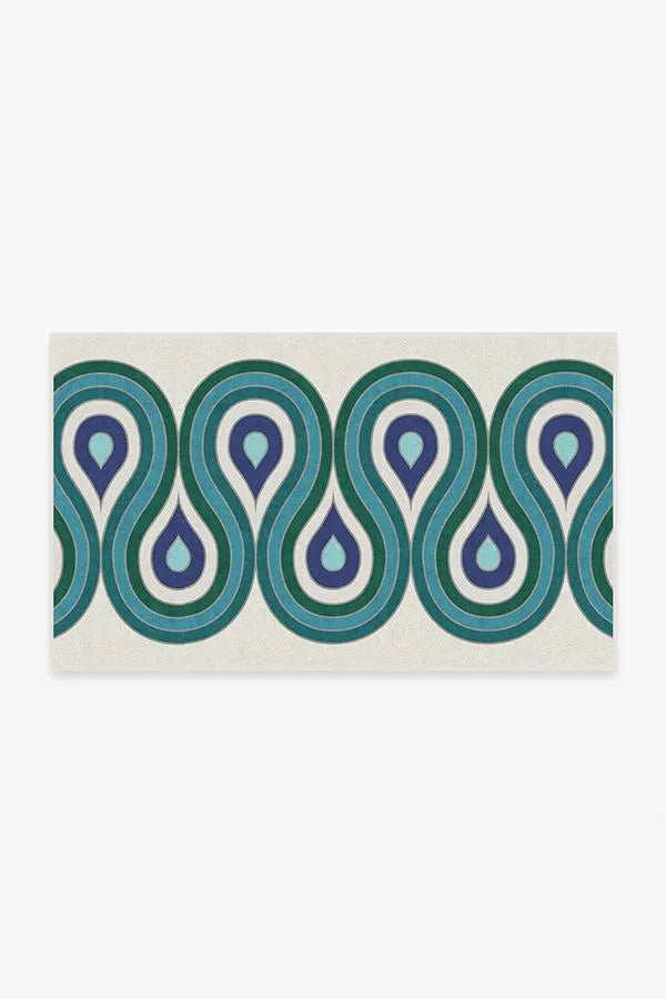 Milano Peacock Rug by Jonathan Adler