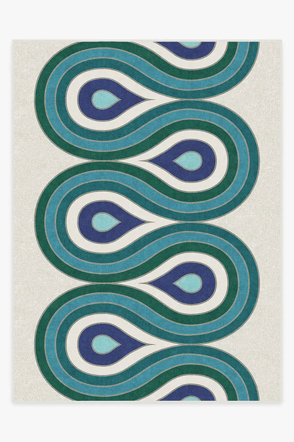 Milano Peacock Rug by Jonathan Adler
