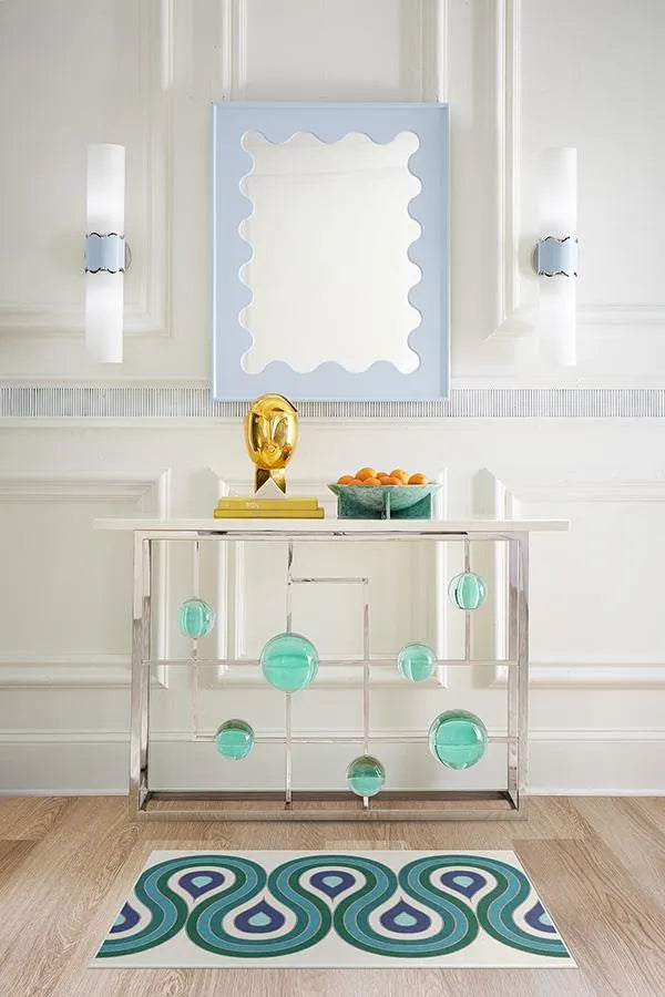 Milano Peacock Rug by Jonathan Adler