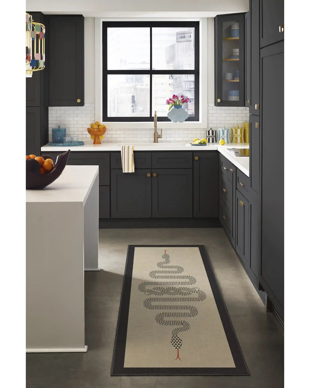 Venom Neutral Rug by Jonathan Adler