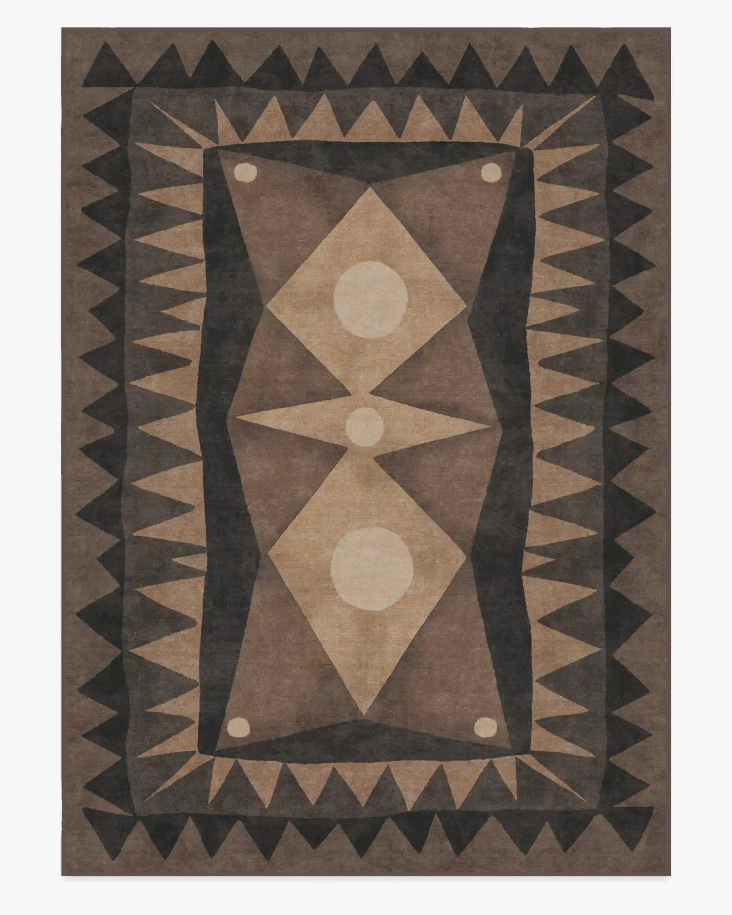 Hilma Charcoal Rug by Jungalow