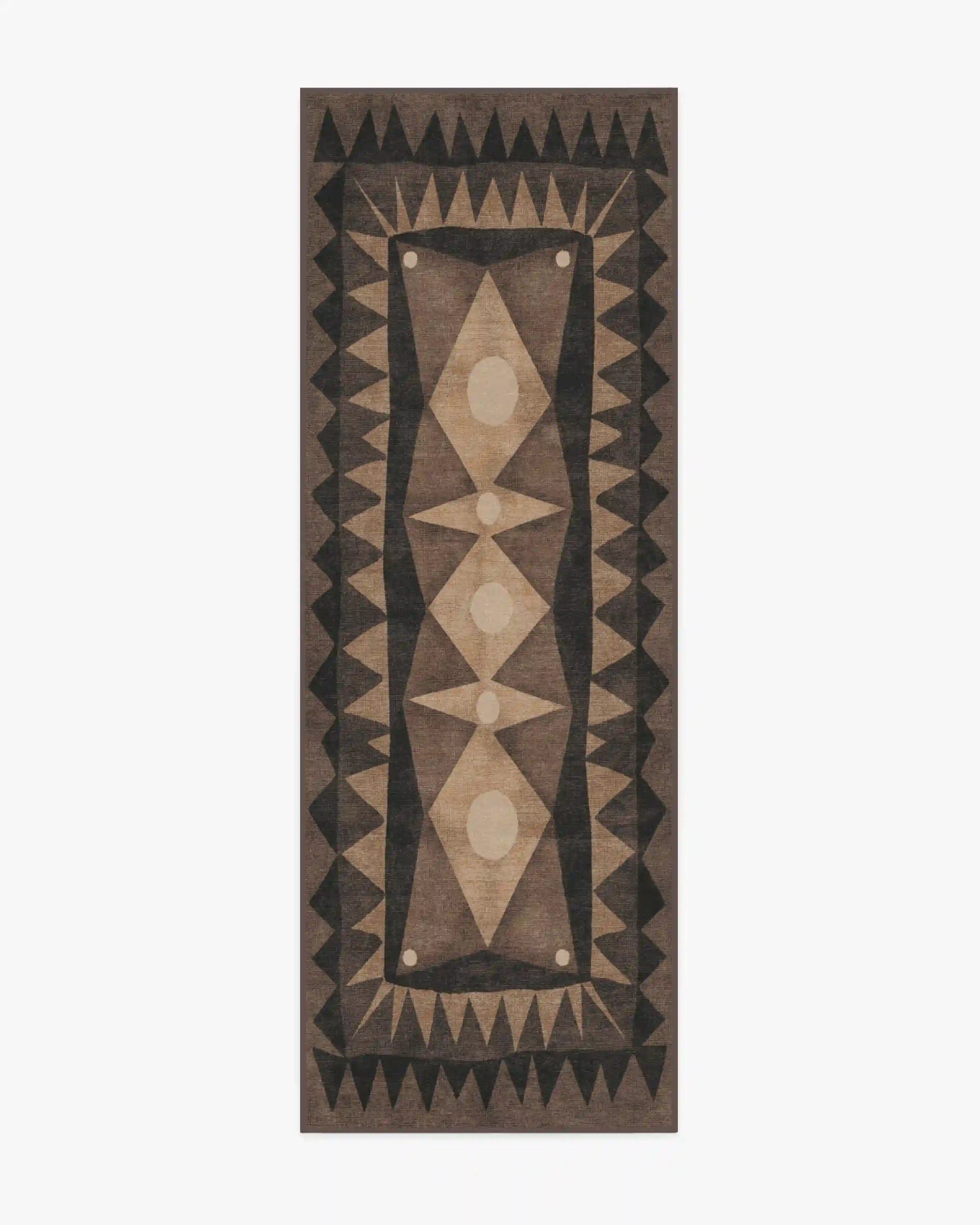 Hilma Charcoal Rug by Jungalow