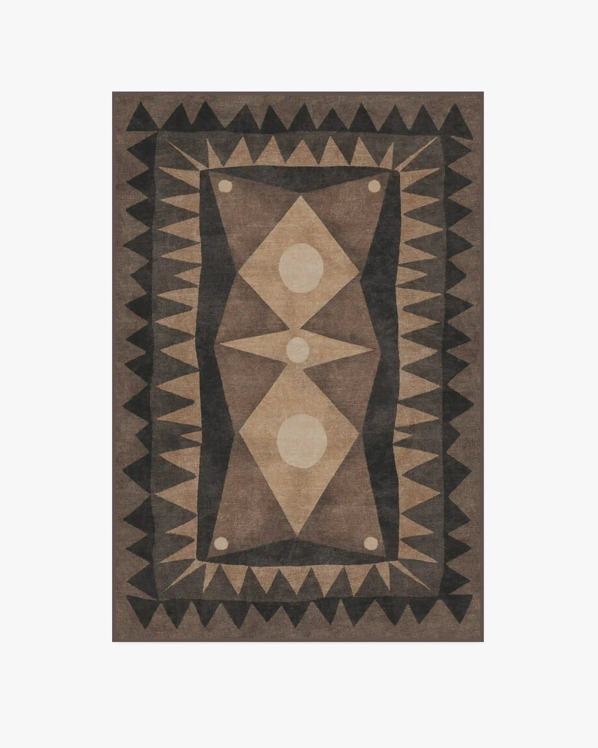 Hilma Charcoal Rug by Jungalow