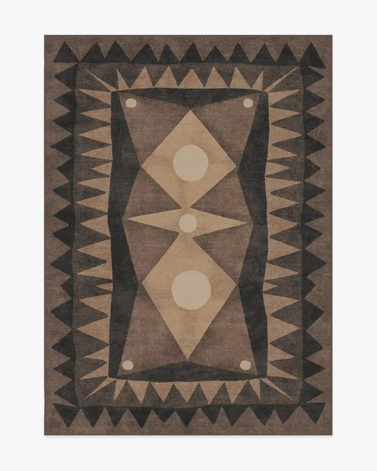 Hilma Charcoal Rug by Jungalow