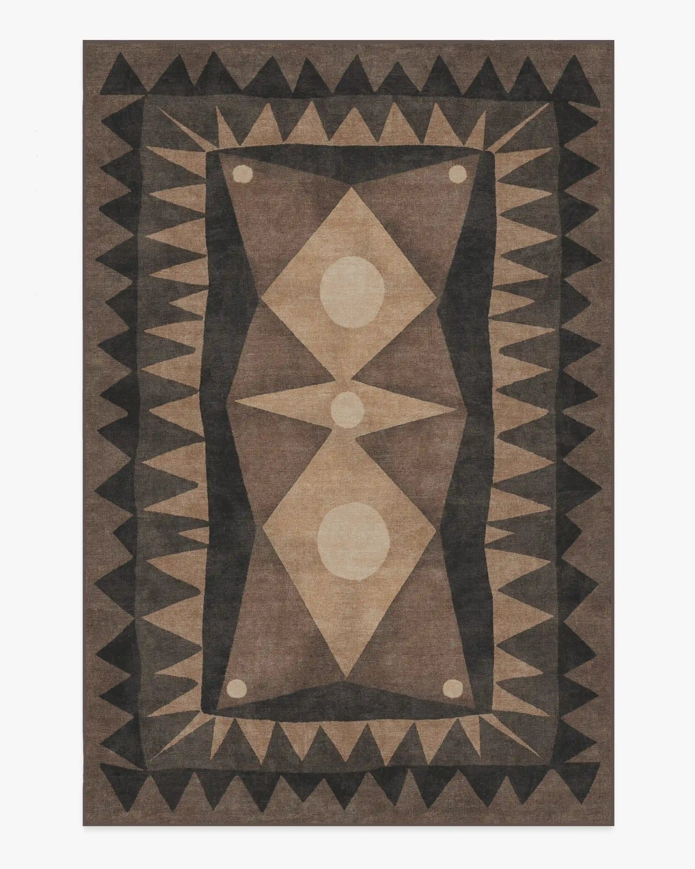 Hilma Charcoal Rug by Jungalow