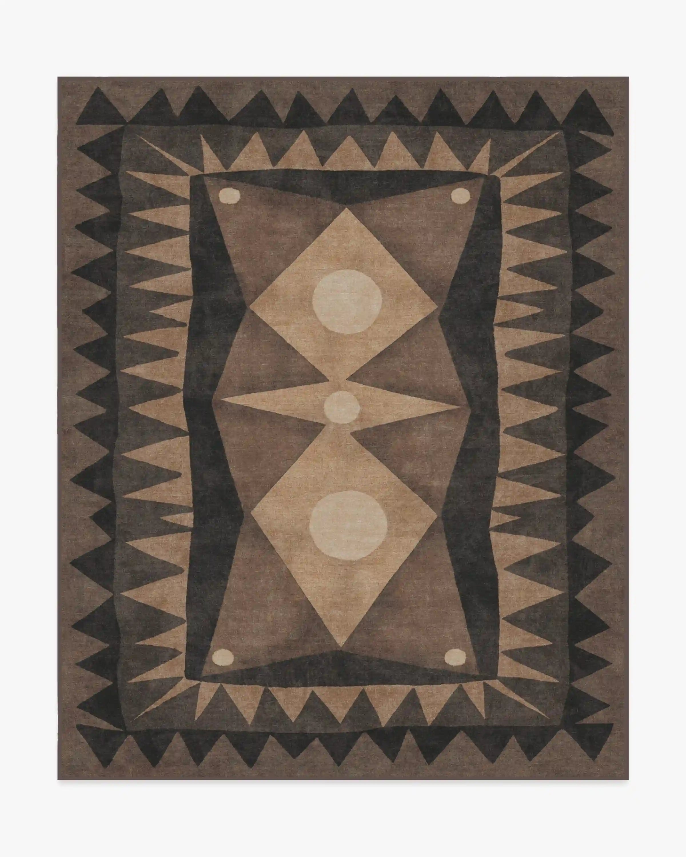 Hilma Charcoal Rug by Jungalow