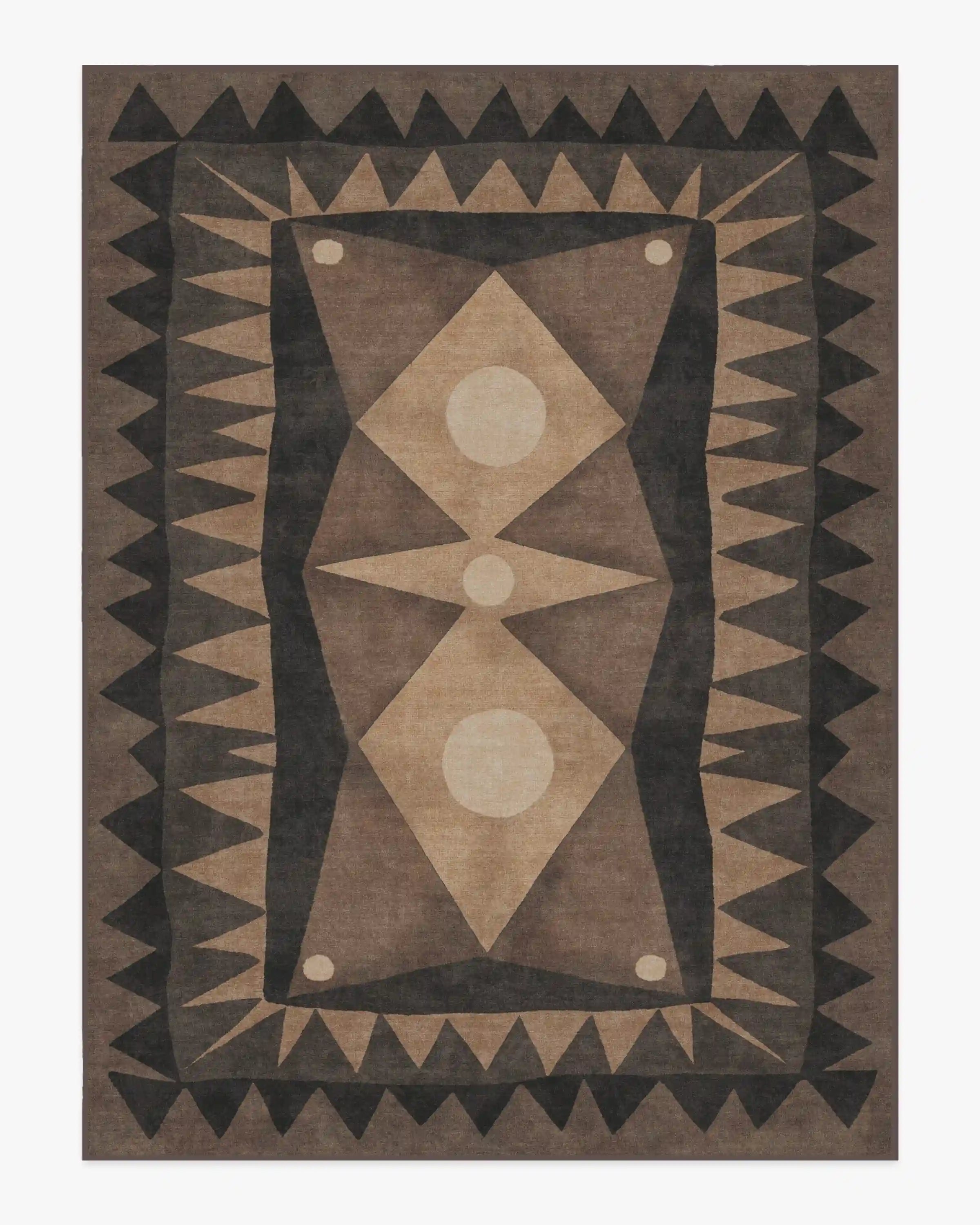 Hilma Charcoal Rug by Jungalow