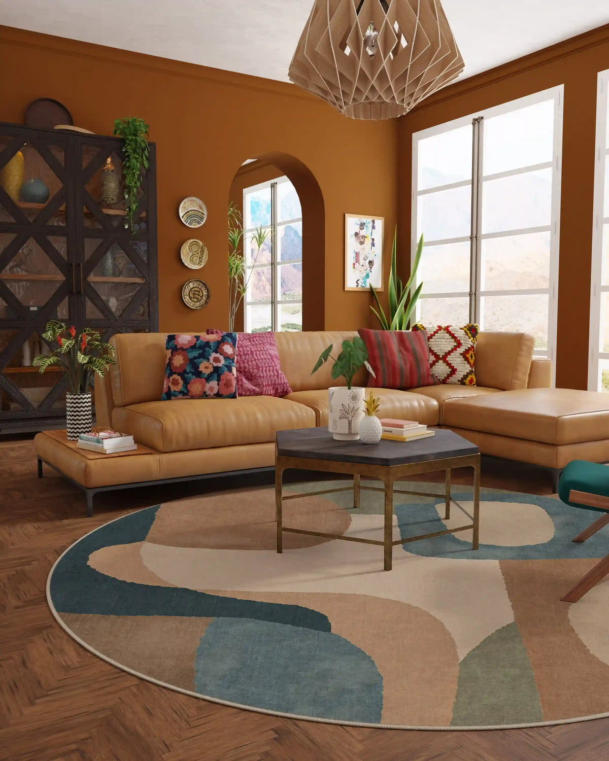 Sonia Sand & Ocean Rug by Jungalow