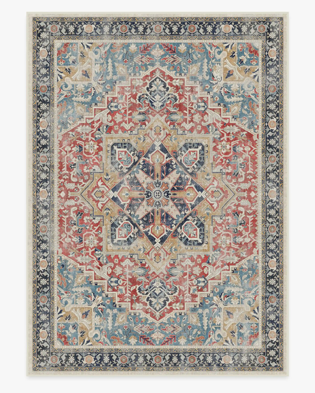 Kamran Cayenne Red Rug