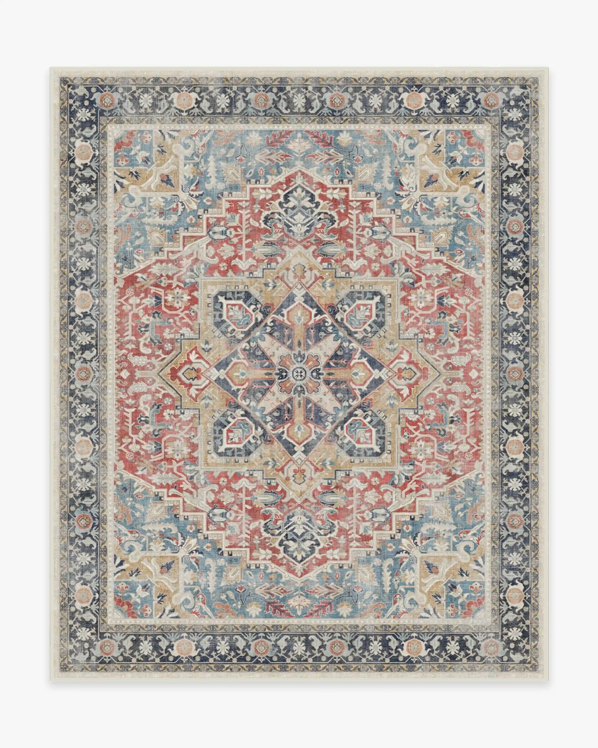 Kamran Cayenne Red Rug