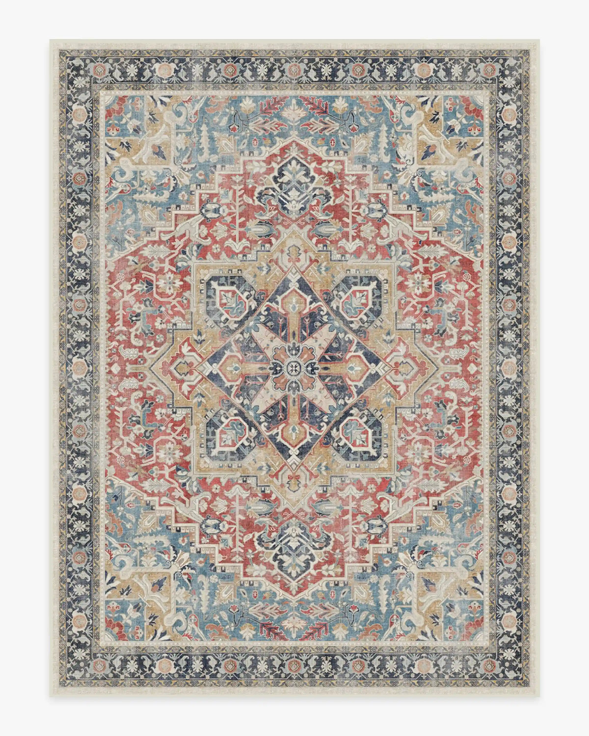 Kamran Cayenne Red Rug