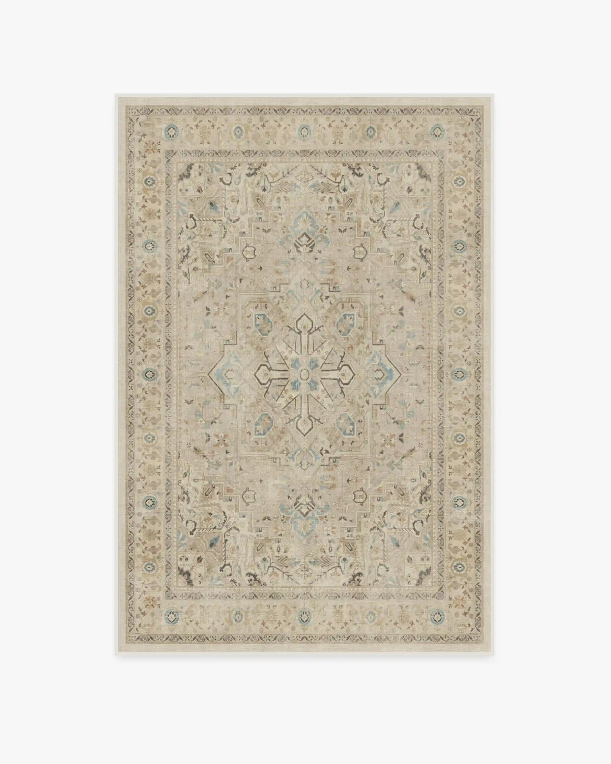 Kamran Ivory Opal Rug