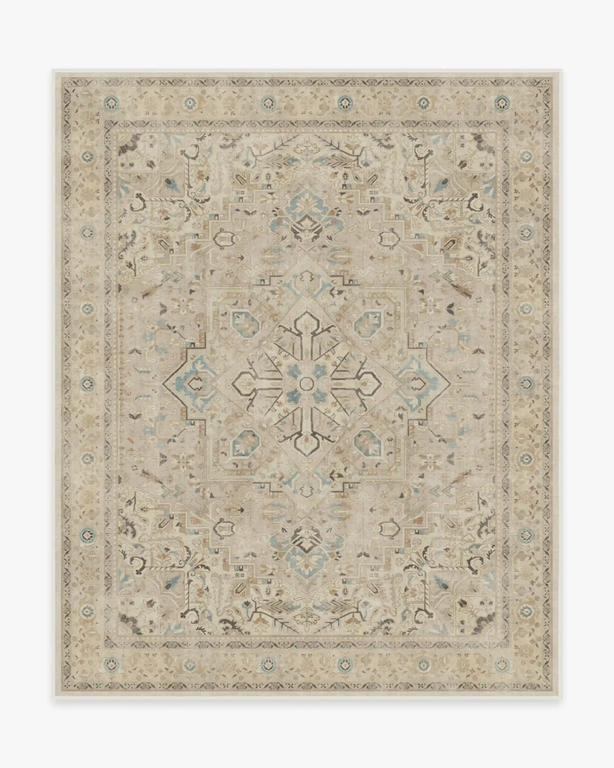 Kamran Ivory Opal Rug