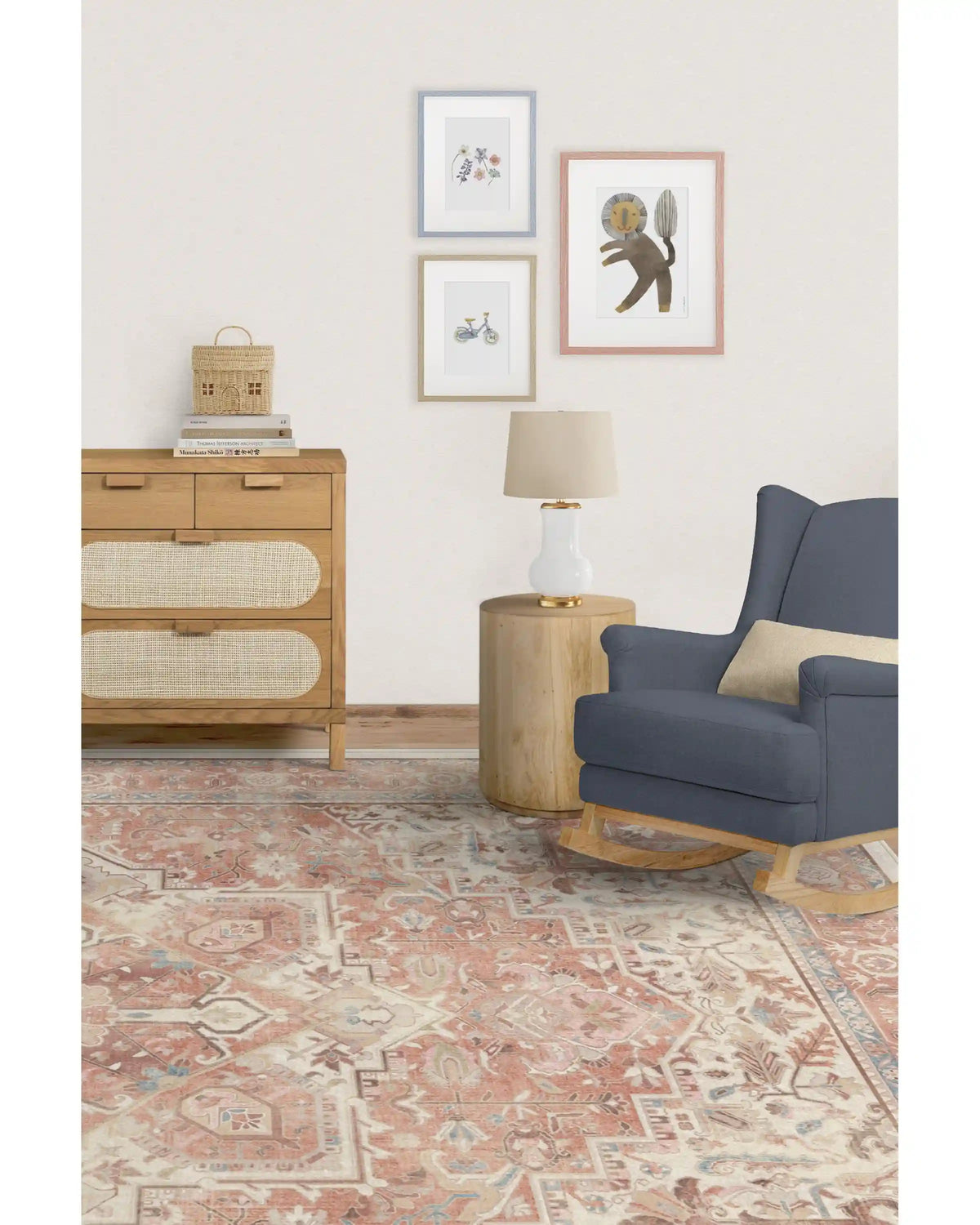 Kamran Rose Rug